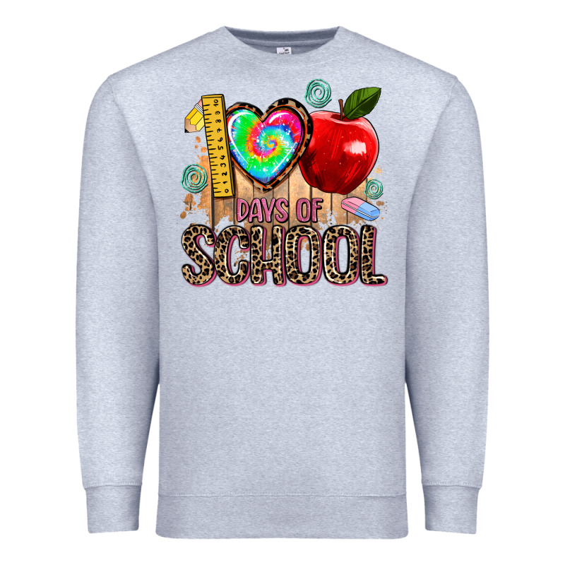 100 Days Of School Premium Sweatshirt by AdoDesignShop | Teevron