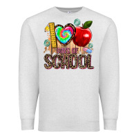 Oatmeal Heather 100 days of school Premium Sweatshirt - AdoDesignShop