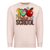 Pale Pink 100 days of school Premium Sweatshirt - AdoDesignShop