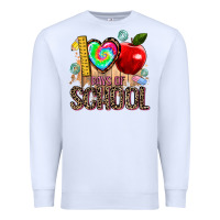 White 100 days of school Premium Sweatshirt - AdoDesignShop