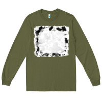 Army Green black and white cowhide frames Long Sleeve Tee - RanaPortraitStore