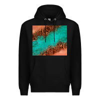Black leather turquoise glitter tumbler Premium Hoodie - Jasminsmagicworld