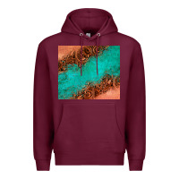 Burgundy leather turquoise glitter tumbler Premium Hoodie - Jasminsmagicworld