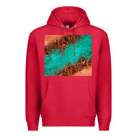 Cardinal leather turquoise glitter tumbler Premium Hoodie - Jasminsmagicworld