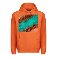 Carrot leather turquoise glitter tumbler Premium Hoodie - Jasminsmagicworld