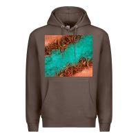 Coffee leather turquoise glitter tumbler Premium Hoodie - Jasminsmagicworld