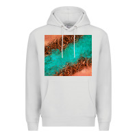 Dove Grey leather turquoise glitter tumbler Premium Hoodie - Jasminsmagicworld