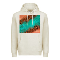 Oatmeal Heather leather turquoise glitter tumbler Premium Hoodie - Jasminsmagicworld