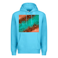 Ocean Blue leather turquoise glitter tumbler Premium Hoodie - Jasminsmagicworld