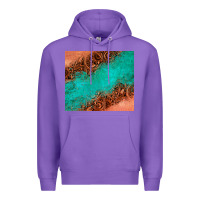 Purple leather turquoise glitter tumbler Premium Hoodie - Jasminsmagicworld