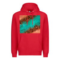 Red leather turquoise glitter tumbler Premium Hoodie - Jasminsmagicworld
