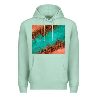 Seafoam leather turquoise glitter tumbler Premium Hoodie - Jasminsmagicworld