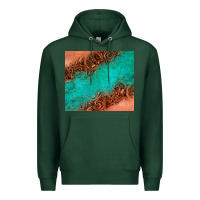 Sports Green leather turquoise glitter tumbler Premium Hoodie - Jasminsmagicworld