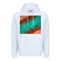 White leather turquoise glitter tumbler Premium Hoodie - Jasminsmagicworld