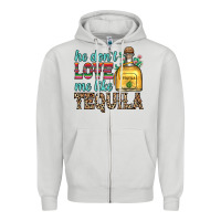 Dove Grey he don t love me like tequila Zipper Hoodie - Zillion Design Studio