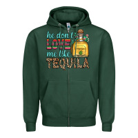 Sports Green he don t love me like tequila Zipper Hoodie - Zillion Design Studio