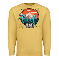 Antique Gold the cool dad Premium Sweatshirt - AdoDesignShop