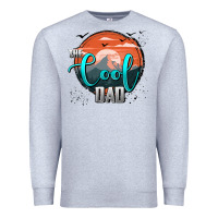 Heather Grey the cool dad Premium Sweatshirt - AdoDesignShop