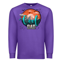 Purple the cool dad Premium Sweatshirt - AdoDesignShop