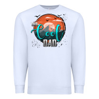 White the cool dad Premium Sweatshirt - AdoDesignShop