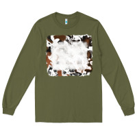 Army Green black and brown cowhide Long Sleeve Tee - RanaPortraitStore
