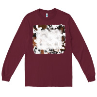 Black And Brown Cowhide Long Sleeve Tee | Teevron