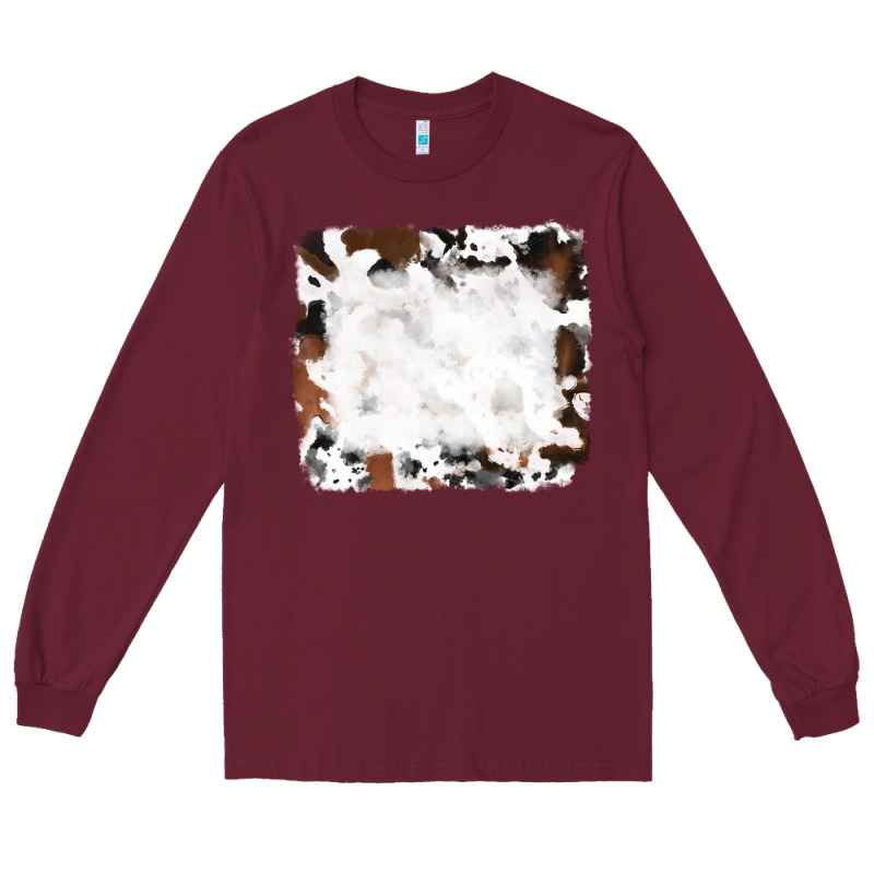 Black And Brown Cowhide Long Sleeve Tee by RanaPortraitStore | Teevron