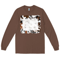 Chestnut black and brown cowhide Long Sleeve Tee - RanaPortraitStore