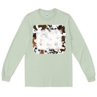 Matcha black and brown cowhide Long Sleeve Tee - RanaPortraitStore