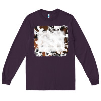 Plum black and brown cowhide Long Sleeve Tee - RanaPortraitStore