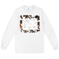White black and brown cowhide Long Sleeve Tee - RanaPortraitStore
