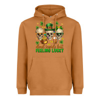 Meerkat Dead inside but feeling lucky st. patricks day Heavyweight Hoodie - Neo Western