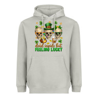 Moon Dust Dead inside but feeling lucky st. patricks day Heavyweight Hoodie - Neo Western