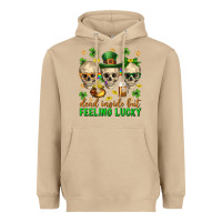 Mushroom Dead inside but feeling lucky st. patricks day Heavyweight Hoodie - Neo Western