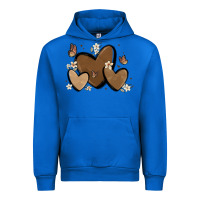 Cobalt melanin hearts Urban Hoodie - MaliasSmallBusiness