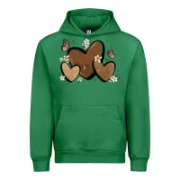 Emerald melanin hearts Urban Hoodie - MaliasSmallBusiness
