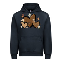Navy melanin hearts Urban Hoodie - MaliasSmallBusiness