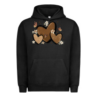 Pigment Black melanin hearts Urban Hoodie - MaliasSmallBusiness