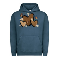 Pigment Midnight Navy melanin hearts Urban Hoodie - MaliasSmallBusiness