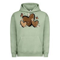 Pigment Oil Green melanin hearts Urban Hoodie - MaliasSmallBusiness