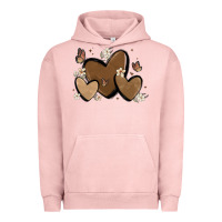 Pigment Salmon melanin hearts Urban Hoodie - MaliasSmallBusiness