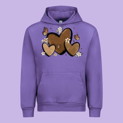 Melanin Hearts Urban Hoodie Designed By Maliassmallbusiness
