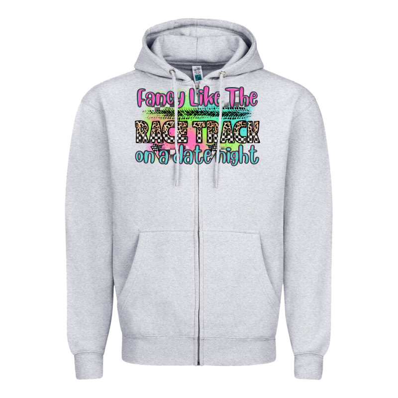 Fancy Like The Race Track On A Date Night Zipper Hoodie by Zillion Design Studio | Teevron