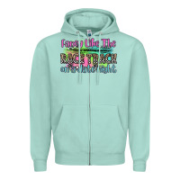 Seafoam fancy like the race track on a date night Zipper Hoodie - Zillion Design Studio