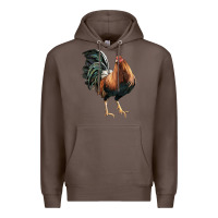 Coffee American Game Rooster Premium Hoodie - LillyAllenDesigns