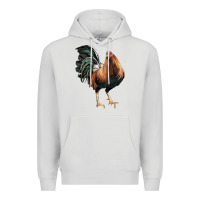 Dove Grey American Game Rooster Premium Hoodie - LillyAllenDesigns