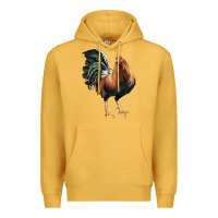 Mustard American Game Rooster Premium Hoodie - LillyAllenDesigns