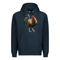 Navy American Game Rooster Premium Hoodie - LillyAllenDesigns
