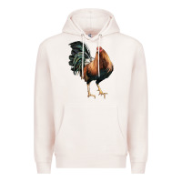 Pale Pink American Game Rooster Premium Hoodie - LillyAllenDesigns