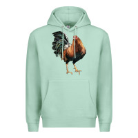 Seafoam American Game Rooster Premium Hoodie - LillyAllenDesigns